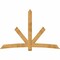 Ekena Millwork Alberta Rough Sawn Timber Gable Bracket, Western Red Cedar, 96"W x 64"H x 4"D x 6"F, 16/12 Pitch GBW096X64X0406ALB00RWR - alternate 1